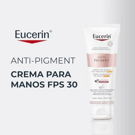 Eucerin Crema Para Manos Anti-Pigment Fps 30 (75 Ml), Con cido Hialurnico, Reduce Manchas y Mantiene Piel Hidratada