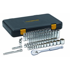 GEARWRENCH56 Pc. 3/8" Drive 6 Pt. 120XP Mechanics Tool Set, Standard & Deep, SAE/Metric - 80550P
