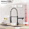 AIMADI Kitchen Sink Faucet,Black Kitchen Faucets with Pull Down Sprayer,Black