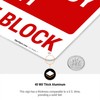 Emergency Exit Do Not Block Sign, 10x7 Inches, Rust Free