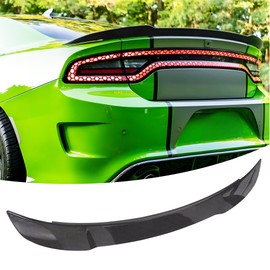 NEESPOC Rear Trunk Spoiler Wing Fit for Dodge Charger GT SRT SXT SE R/T Scat Pack 2015-2024 Redeye Style Decklid Lip Exterior Accessories(Carbon Fiber Style)