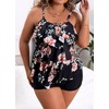 B2prity Women Plus Size Tankini Swimsuits Tummy Control Two Piece