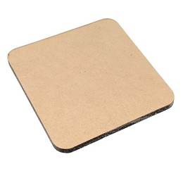 Juego de portavasos en forma de cuadrado para mesa de madera (MDF) Portavasos de madera (MDF) para mesa 10cmx6mm (Set 5 piezas)