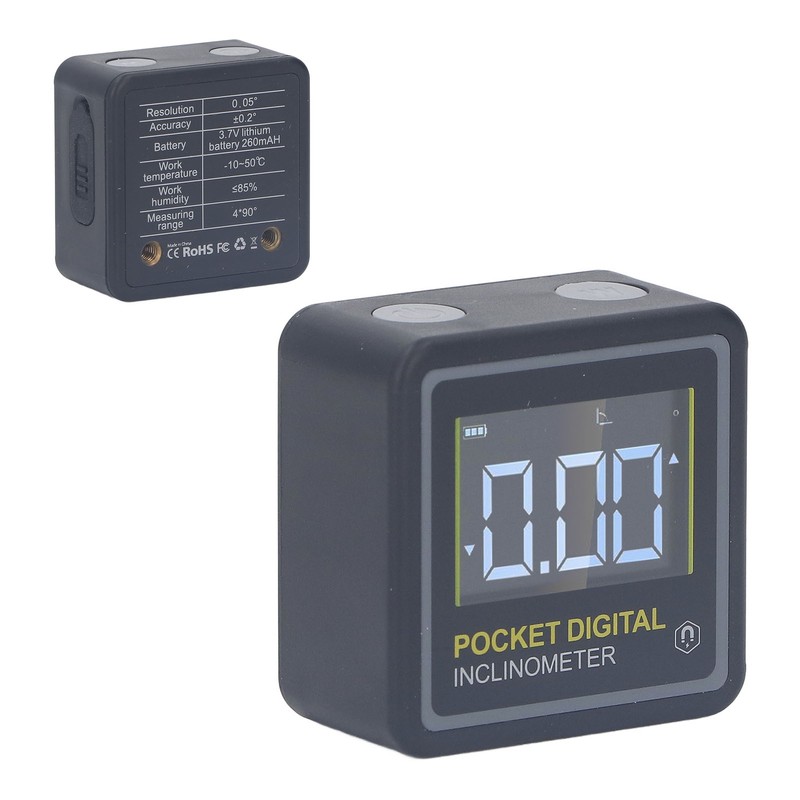 Pocket Digital Inclinometer Protractor Magnetic Angle Finder Measuring Tool for