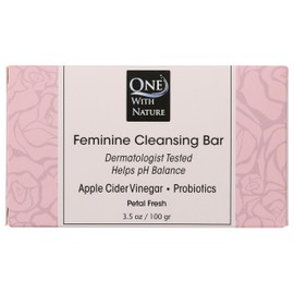One With Nature Feminine Cleansing Bar Soap Petal Fresh 3.5 oz Bar Soap