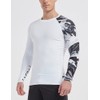 LAFROI CLYYB Men's Long-Sleeved UPF 50+ Compression Shirt Rash Guard,