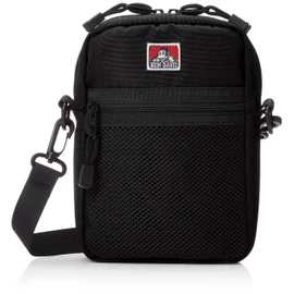 Bendivis Vertical Mesh Pocket Shoulder Bag, Black