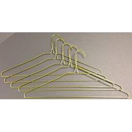 FABRICARE CHOICE - Case of 500 13 Gauge 16" Wire Suit Hangers Gold