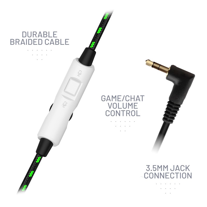 STEALTH C6-100 Gaming Headset Range (Green & White)