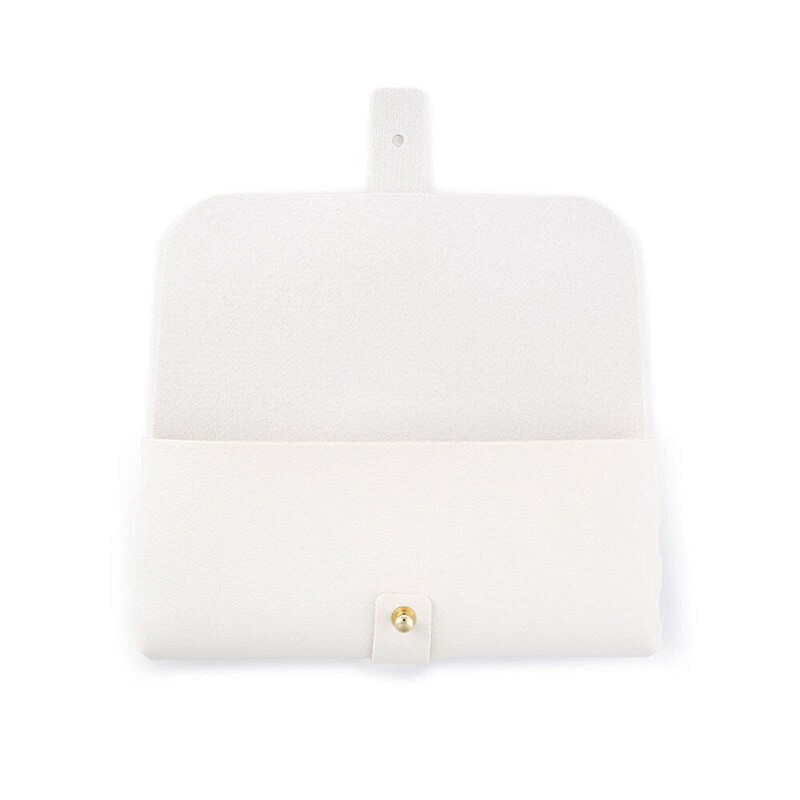 AOOLIA Foldable Triangle Eyeglasses Case, Men Women Leather Magnetic Clamshell