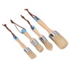 4PCS Paint Brush Bristles Wooden Handle for Furniture Tables Chairs