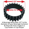 Gadjit Beverage Bands Car Cup Holder Adapter - Stop On-The-Go