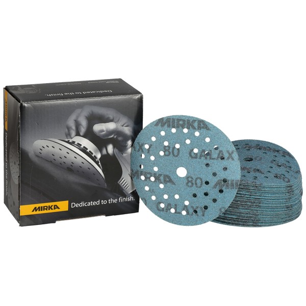 Mirka Galaxy Epoxy Sandpaper 125 mm Velcro Grain 80 for