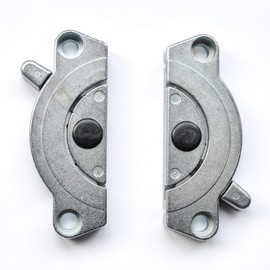 Gedotec TACO K4 Furniture Connector, Metal Table Top Connector Set for Screwing on, Worktop Connector, Galvanised Steel, Clamping Latch for Screwing | Set of 2 - Table Connector Two-Piece for