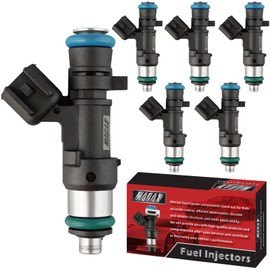 MACAX Set of 6 Fuel Injectors 0280158028 Replacement Compatible with Chrysler 300 2005-2010 Dodge Avanger Magnum 2.7L 3.5L V6 - Replaces 4591986AA FJ612 812-12138 62391 RL591986AA