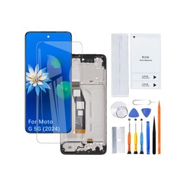 Display Screen for Moto G 5G (2024) XT2417-4 XT2417-1 LCD Screen Replacement Assembly Kit with Frame