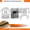 CKB Shower Glass Door Hinge, 180 Degree with Solid Brass,