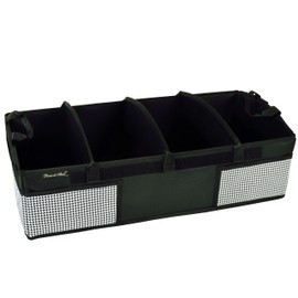 Picnic at Ascot Heavy Duty Rigid Base Trunk Organizer -70 LB Capacity - Adjustable Dividers - 30" Wide x 15" deep - Designed & Quality Approved in The USA