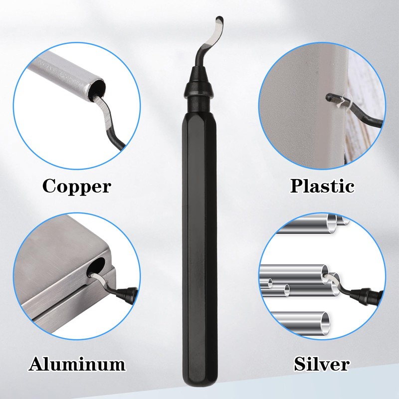 Deburring Tool Set, with 10PCS Deburring Head Burr Remover Hand