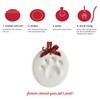 Pearhead Clay Pawprint Christmas Ornament, Pet Owner Holiday Gift, Dog