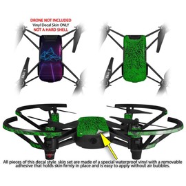Skin Decal Wrap 2 Pack for DJI Ryze Tello Drone Synth Mountains Drone NOT Included