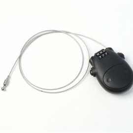 Bicycle Anti-Theft Combination Spring Wire Chain Lock (Black) )DP61938 2ea