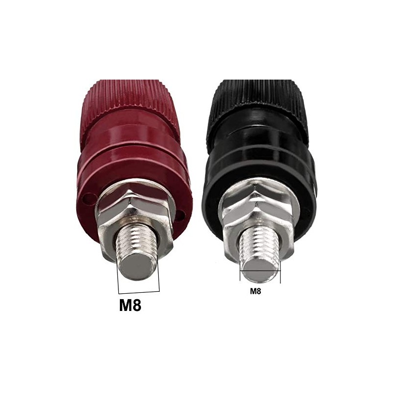 Eledabra 2 Pcs Terminal Binding Post M8 Threaded Diameter Binding