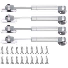 120N lb Gas Strut Cabinet Hinge Safety Lift Support, Soft Open & Down Lid Support & Buffer Telescopic Cabinet Door Glue Head Gas Spring Supports 6 inch Length (4 Pack)