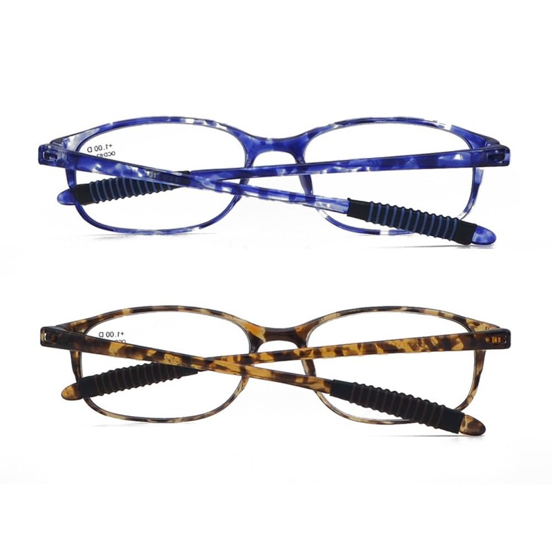 Mcoorn Lesebrille Schildpatt Flexibel Für Damen, Leichte Lesehilfe Biegsam Anti