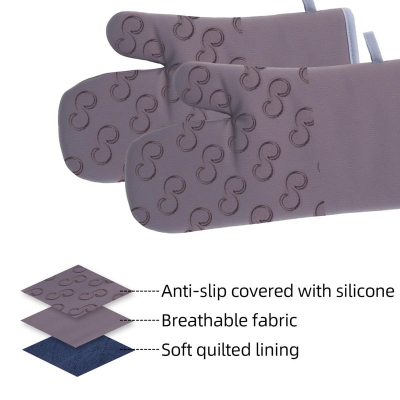 Oven Gloves and Pot Holders Set Heat Resistant Oven Mitts