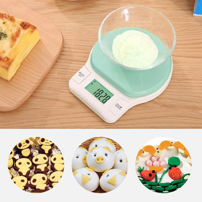 Kitchen Electronic Scale Portable LCD Display Food Weighing Measurement Scale