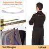 DEDU Suit Hangers for Men 10 Pack, Sweater Hangers No