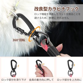 XiaZ Long Dog Leash, Long Rope, Dog Lead, Small, Medium, Large Dogs, Round Rope, Dog Walking Leash, Tangle-Resistant, Cute Pink, 29.5 ft (9 m)