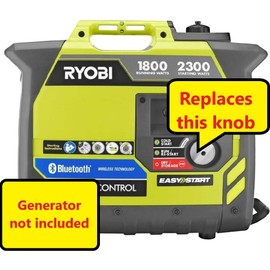 Replacement Knob Switch Run Choke for Ryobi Inverter Generator 2000, 2050, 2200, 2300 watts and compatible screw - new, 3d printed part