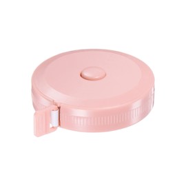 sourcing map Measuring Tape 2M/78-inch Round Retractable Tailors Tape Measure Pocket Size for Body, Fabric, Sewing and Crafts Measurements, Pink