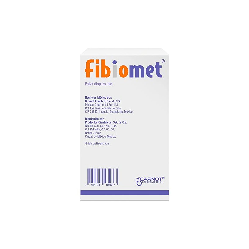 CARNOT Fibiomet Probiótico y Prebiótico Sabor Naranja 10 sobres 9g