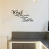 Wash Away Your Troubles with Some Bubbles Wall Sticker Removable