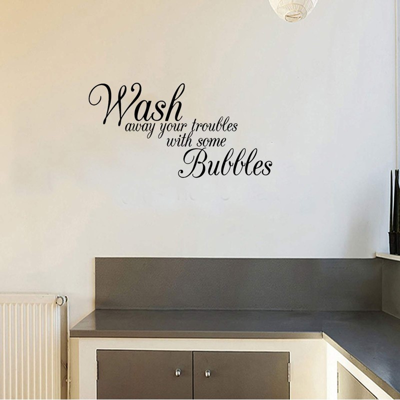 Wash Away Your Troubles with Some Bubbles Wall Sticker Removable