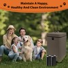 Kopuncare Dog Poop Trash Can Outside, 5 L Metal Dog
