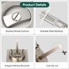 Aglehome Square Pocket Door Lock, Satin Nickel Contemporary Privacy Pocket