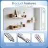 duoduolaili Floating Shelf Hidden Support Brackets (6pcs) and Installation Aid