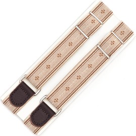 [HATCHI Brand] Sylvia Armband, Made in Japan, Rubber Arm Garter for Adjusting Hem Length (Beige)
