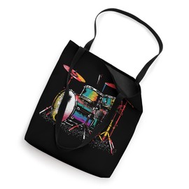 Colorful Drum Set - Vintage Drums Drummer Drum Music Lover Tote Bag