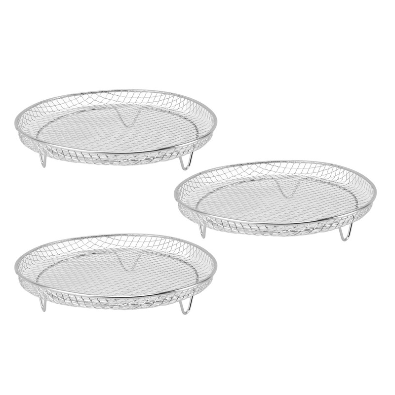 3PCS Fryer Rack Set 304 Stainless Steel Stackable Multi Layer