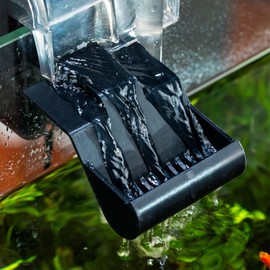 Aquarium Filter Baffle, Fish Tank Accessory, Helps Maintain a Calm Water Surface and Slow Down Water Flow, Fish Tank Filter Flow Controller, Suitable for Most Hang-On-Back Filters. (Black, 6 CM)