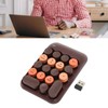 2.4GHz Wireless Numeric Keypad 18 Keys Retro Color Round Keycaps