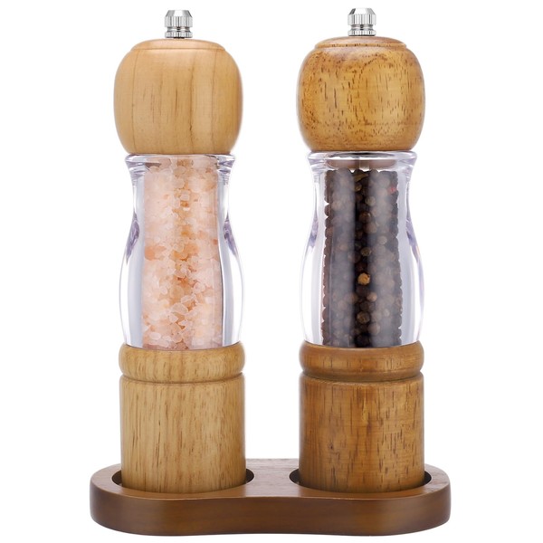 saerryor Salt and Pepper Grinder, 2 Pcs Manual Spice Grinders