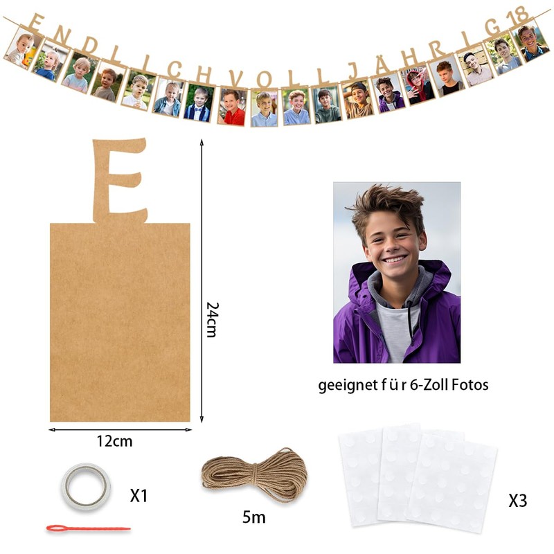 Garland 18th Birthday Photo Garland