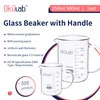 Okulab Glass Beakers Set, Vol 250ml 500ml 3.3 Borosilicate Glass
