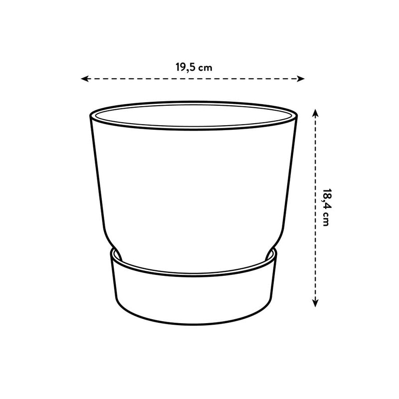 Elho Greenville Plastic Planter